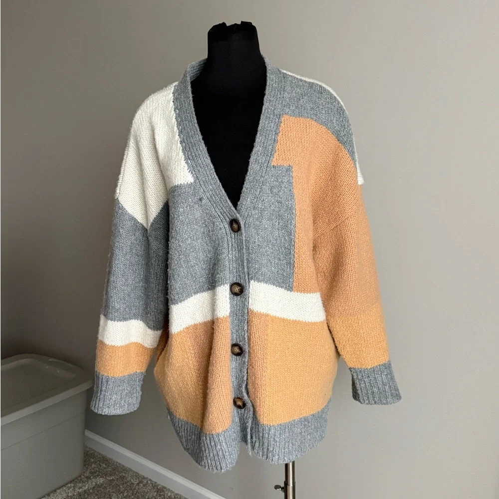 Love Riche Multicolor Patchwork Cardigan - Picture 1 of 5
